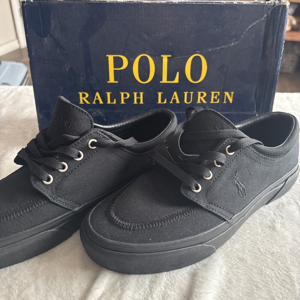 Polo Ralph Lauren Men's Size 7.5DFaxon X Canvas Lace Up Sneakers